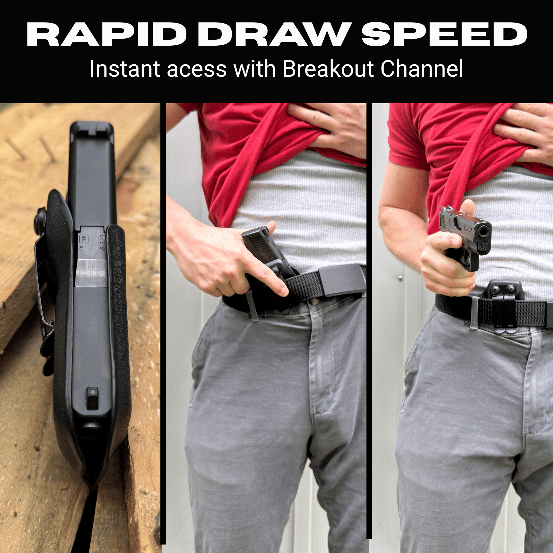 Breakout 2.0 IWB Holster For Rapid Draw Speed!