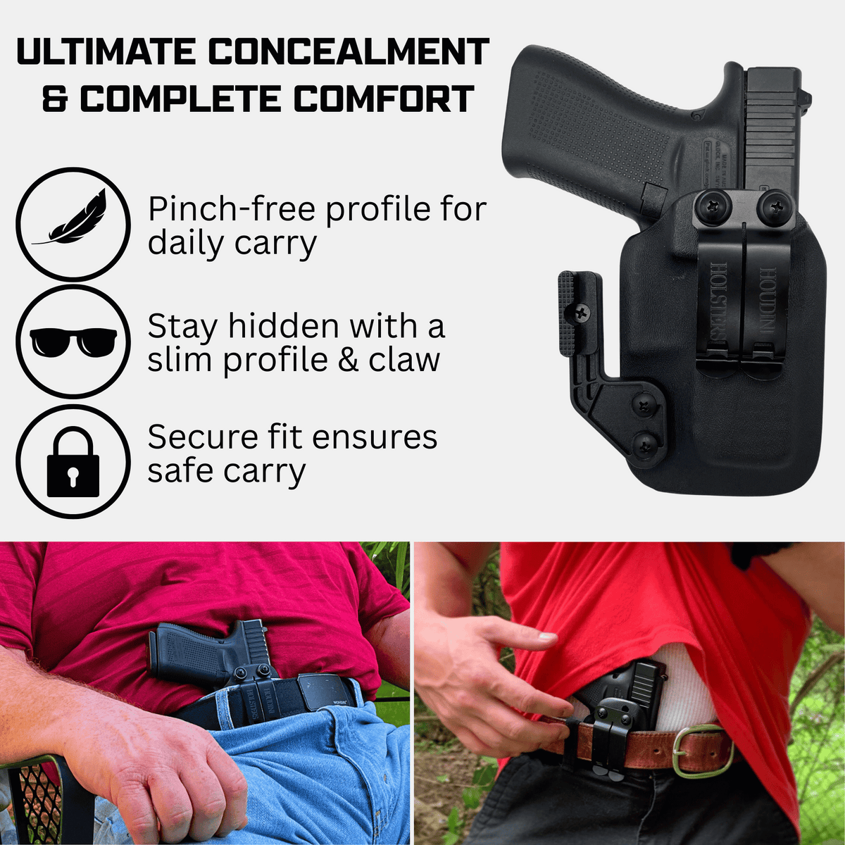 Breakout 2.0 Holster Built for Maximum Concealment – Houdini Holsters