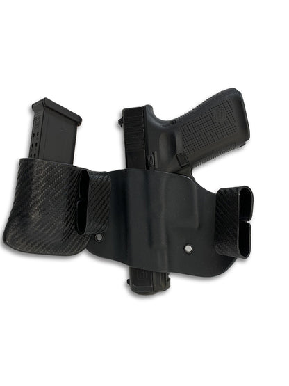 Glock 26,19,45,17 / 27,23,22 OWB Holster w/Attached Mag